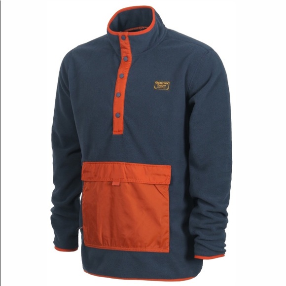 men's burton hearth fleece anorak